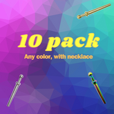 10 PACK BUNDLES | 3-in-1 Accessory, Include Necklace